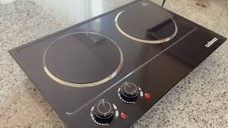 CUSIMAX Double Burner 1800W Ceramic Electric Hot Plate for Cooking Review [upl. by Danzig949]