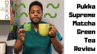 Pukka Supreme Matcha Green Tea Review  Organic Whole Leaf Green amp Matcha  Day 3 Christmas Calendar [upl. by Elahcar]