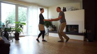 Lindy Hop Basics Drill Sugar Push [upl. by Reede]