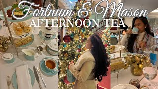 Festive Afternoon tea Fortnum amp Mason ☕️ Creating my own tea  Best Christmas afternoon tea London [upl. by Massiw945]