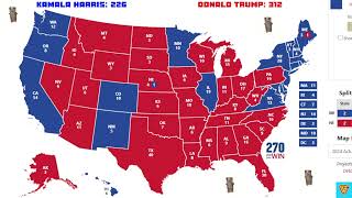 Electoral Vote Map FINISH [upl. by Esiom]