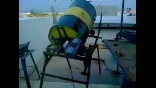 homemade cement mixer [upl. by Rabma]