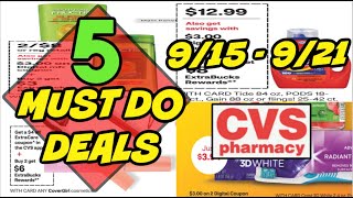 5 CVS MUST DO DEALS 915  921  BONUS 10 Challenge [upl. by Iphigeniah]