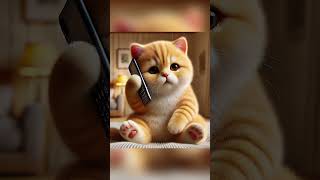 poor kitten saw the robber😢 his mother and father were sleeping🥹aicat kittten talkingtom cat [upl. by Hplodnar162]