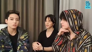 ENG SUB BTS V TAEHYUNG JIMIN amp JUNGKOOK LIVE VLIVE PART 1 [upl. by Attinahs]