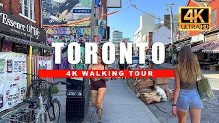 🇨🇦 Toronto Canada Walking Tour  Downtown Dundas St W amp Kensington Market 4K Ultra HDR60fps [upl. by Ian]