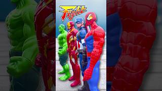 SUPER HERO DOMINO EFFECT THE AMAZING  Marvel Toys shorts funny [upl. by Ul]