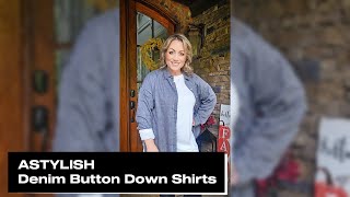 Your Guide to Wearing an Oversized Denim Button Down Shirt [upl. by Anitnamaid]