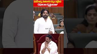 Deputy CM pawankalyan Great Words About Raghu Rama krishna Raju  Ap Assembly Live  SSP TV [upl. by Zoba]