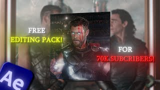 Free AFTER EFFECTS Editing Pack  70k Subscribers Special GIVEAWAY [upl. by Yaj85]