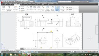 Mise en Plan sur AutoCAD dune Pièce 3D à partir Espace dObjetORIYANE [upl. by Jaquelin]