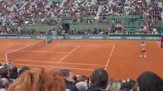 Roger Federer at the French Open 052814 [upl. by Savick241]