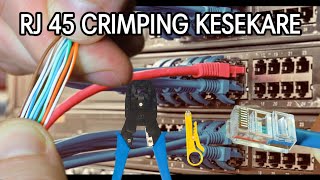 rj45 crimping tutoriallan cable crimping kese karelan cable connectionlan cable color code hindi [upl. by Ococ]