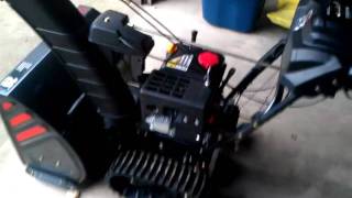 Troy Bilt 2690 Storm Tracker XP tracked snow blower [upl. by Ronym]