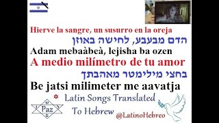 Macaco Rozalen  La Distancia  Hebreo y Español  מתורגם לעברית  המרחק [upl. by Gainor]