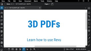 Bluebeam Revu 3D PDFs [upl. by Dippold44]