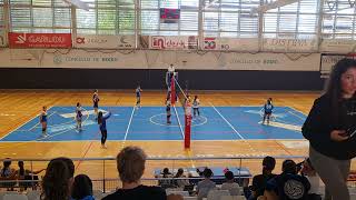 Boiro vs CV Coruña B Cadete femenino primer set [upl. by Leidba]