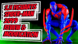 SH Figuarts Across The SpiderVerse SpiderMan 2099 Action Figure Review amp Modification [upl. by Shimkus57]