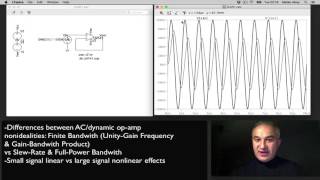 LTSpice Tutorial SlewRate vs Finite Bandwith Limitations [upl. by Petras]