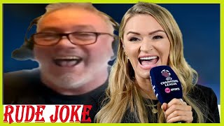 Laura Woods leaves Ally McCoist in stitches with rude joke on Champions League debut [upl. by Humpage]