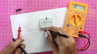 Simple Method to Identify Emitter Base Collector of Transistor using Multimeter [upl. by Lertnom]