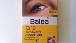 Im Test  Balea Augenpads anti Falten [upl. by Aenyl]