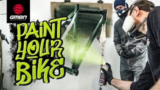 How To Paint A Mountain Bike  DIY Bike Upgrades [upl. by Far]