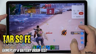 Samsung Galaxy Tab S9 FE Fortnite Gaming test  Exynos 1380 90Hz Display [upl. by Ennovahs]