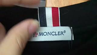 Moncler logopatch cotton Tshirt [upl. by Barbey265]