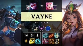 Vayne ADC vs Seraphine Dominating  EUW Master Patch 1419 [upl. by Enyrb]