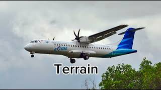 ATR 72 Terrain and pull up Alarm [upl. by Odnesor]