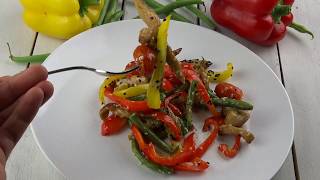 Receta con pollo y vegetales para una dieta sana [upl. by Cressy]