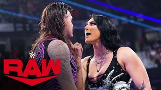 Rhea Ripleys return shocks Dirty Dom and Liv Morgan Raw highlights July 8 2024 [upl. by Keriann603]