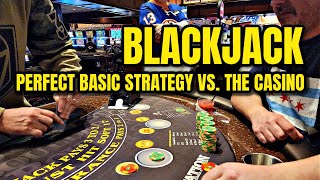 Blackjack  1000 VS Vegas Using Perfect Basic Strategy [upl. by Kennet]