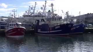 Fraserburgh Harbour fishing boats [upl. by Asirrac]