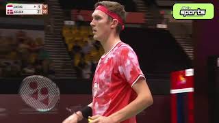 AS Ginting INA Vs Victor Axelsen Denmark  Hongkong Open 2024  BWF MS [upl. by Einnil]