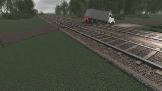 Train Hits Dump Truck In Elliston Virginia Roblox Remake [upl. by Siraj600]