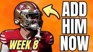 Week 8 Waiver Wire Pickups TONS OF WRS [upl. by Delmar]