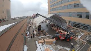 Watch a Calgary field hospital get built [upl. by Eikcuhc793]