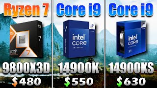 Ryzen 7 9800X3D vs Core i9 14900K vs Core i9 14900KS  PC Gameplay Benchmark Tested [upl. by Reggis]