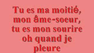 Pearl  Tu es ma moitié mon âme soeur  paroles [upl. by Chas]