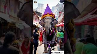 Elephant market palace😁😁😁 craft art diy automobile funny cat cute cutebaby [upl. by Gabriele]