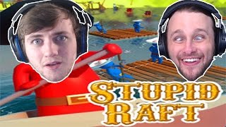 Stupid Raft Battle Simulator WHO IS THE BEST LEADER W SSundee [upl. by Grider206]