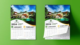 How to Design a Wall Calendar in Photoshop [upl. by Jenine]