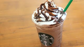 Starbucks Double Chocolate Chip Frappuccino  4 ingredients [upl. by Edgell]