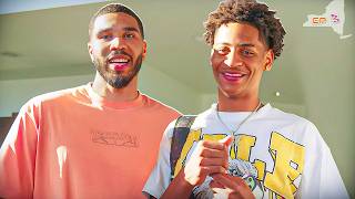 Kiyan Asks Jayson Tatum If He Can Beat Carmelo [upl. by Assylem]