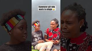 Stammerer girl 😂 part 2 funny comedy stammering stammer shortsfeed viralshorts shorts [upl. by Konstantine]