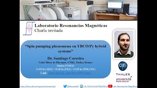 Spin pumping phenomena on YBCOPy hybrid systems  Santiago Carreira CNRSTHALES [upl. by Artemed]