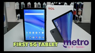 TCL Tab 10 5G unboxing and review for metro by tmobile [upl. by Nolita]