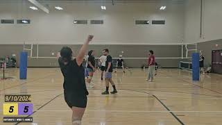 coed vb league  desert breeze week 1 game 2  HOT SHOTZ  91024 [upl. by Wendye9]